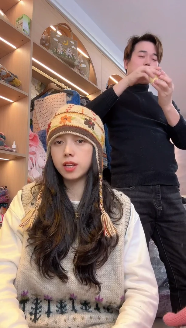 羊毛美丽如美拉德护耳帽