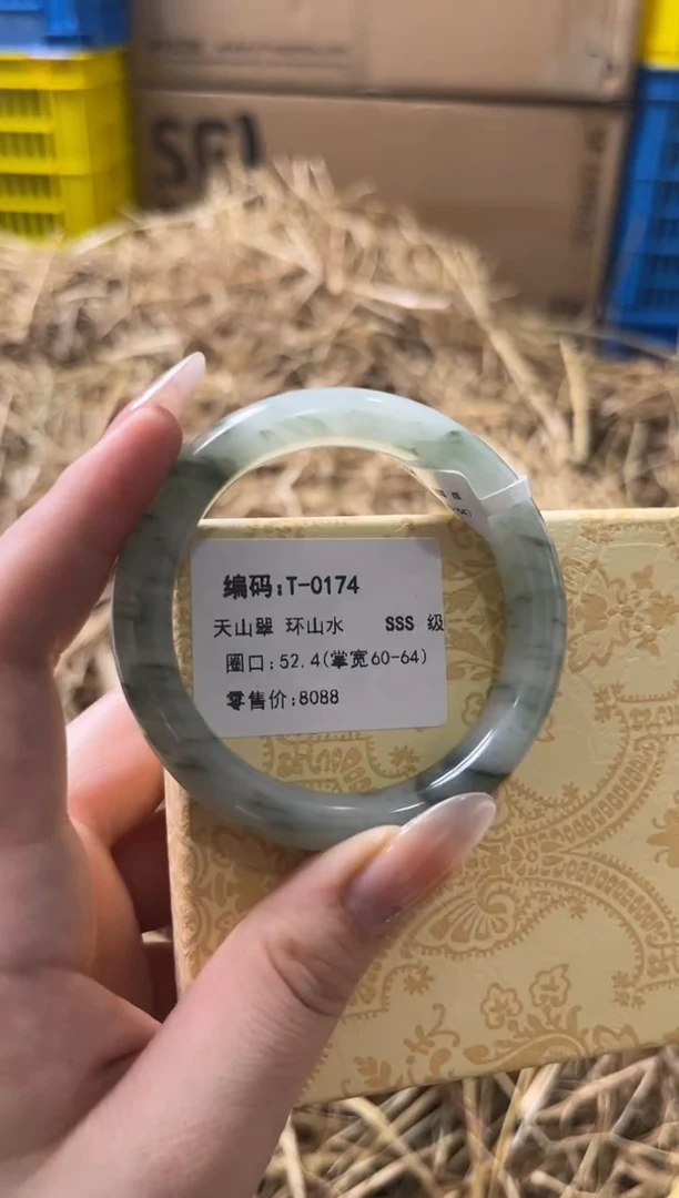 未镶嵌手镯石英质玉T-0174