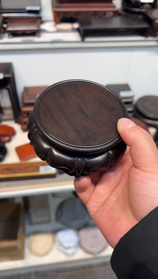 【闪购商品】黑酸枝木类端景台工艺品底座211