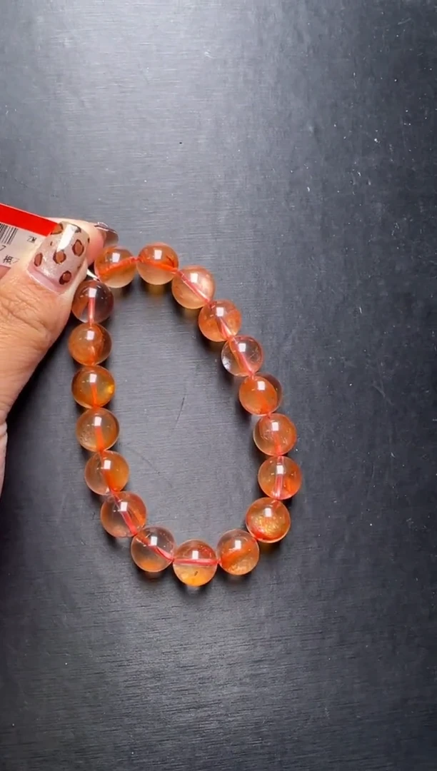 未镶嵌手串水晶红胶花手串 M55317