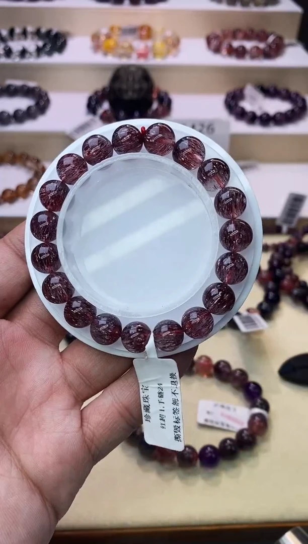 【闪购商品】水晶手链未镶嵌红超七单圈10m+