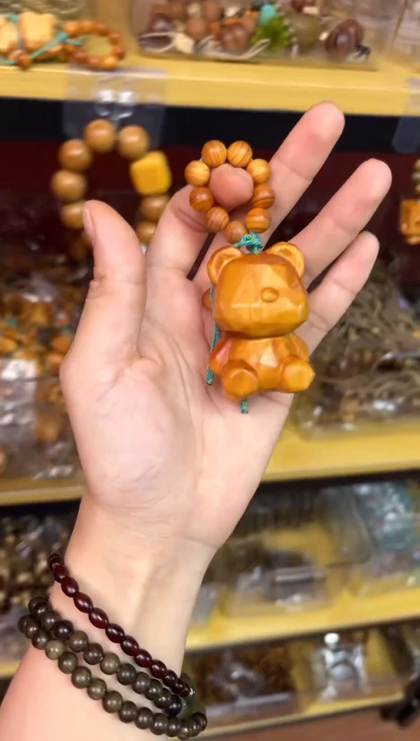 柏木（崖柏）其他002-大号熊-工艺品