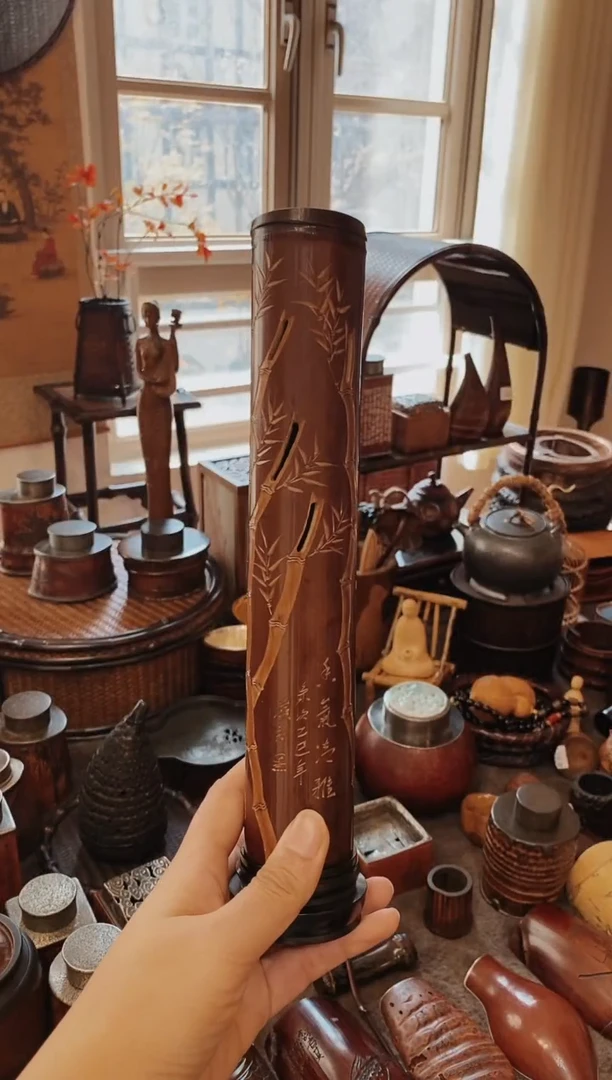 不*老煤竹竹子雕刻香炉