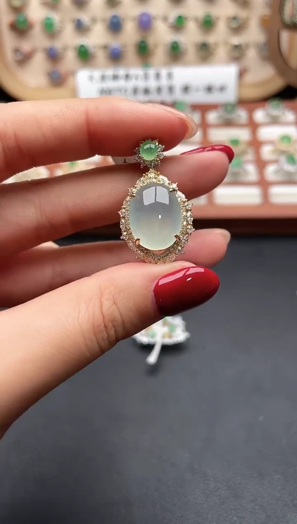 未镶嵌翡翠耳饰一物一证一证