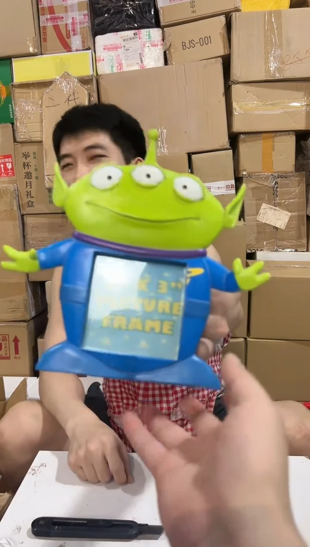 瓷片树脂三眼仔相框