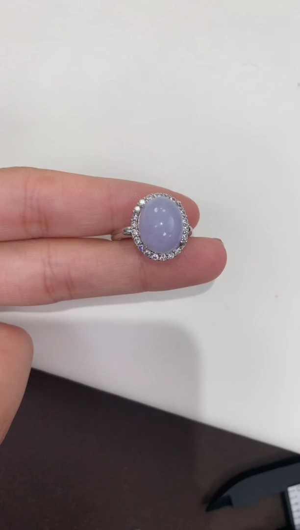 颈饰18K金镶嵌翡翠天然缅甸a货翡翠