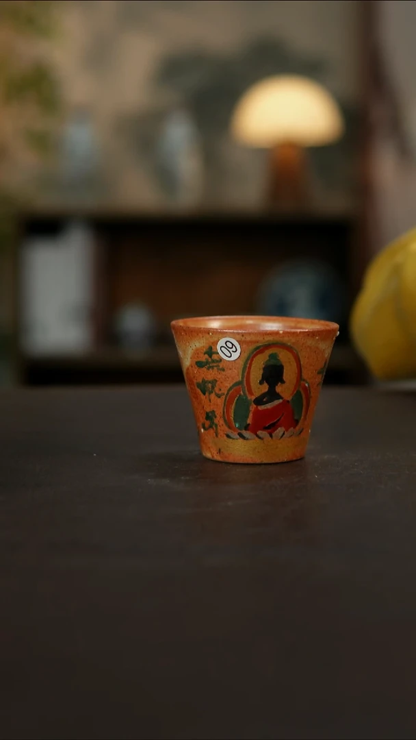 杯景德镇陶瓷杯碗柴烧多人微瑕