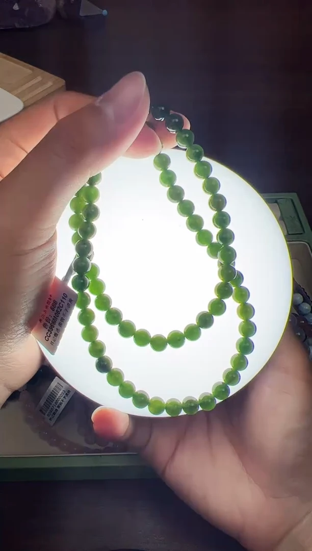 项链未镶嵌和田玉悦1707 约6mm