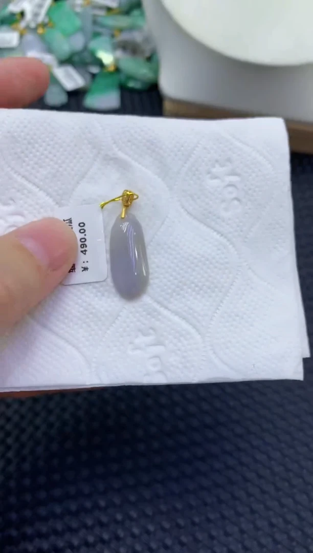 颈饰未镶嵌翡翠天然缅甸翡翠A货
