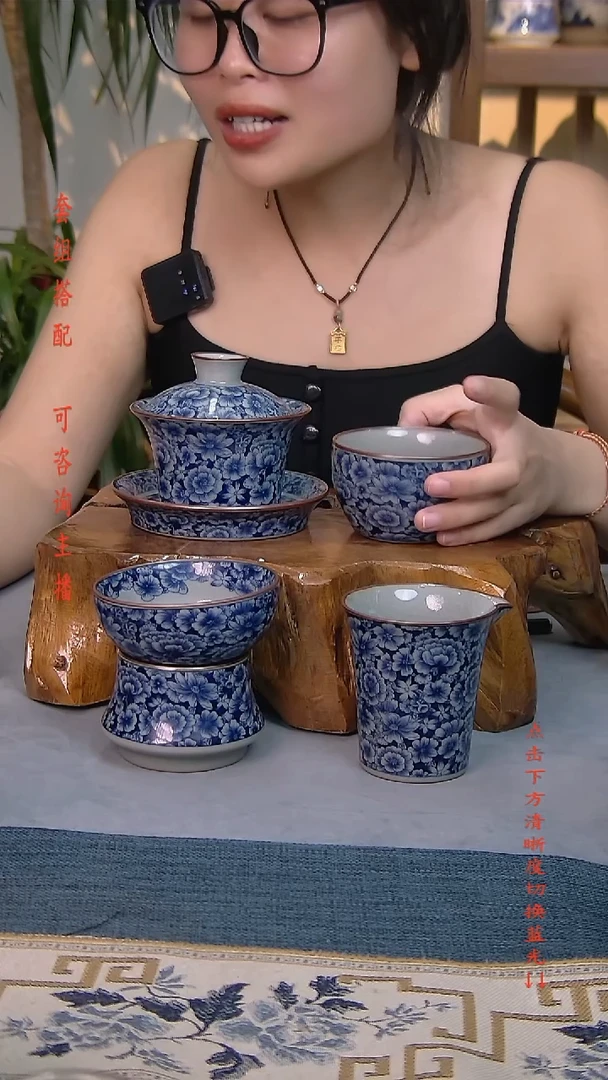 简装家用款4件套 老陶泥开片纹陶瓷茶具