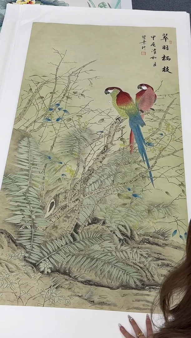 国画同类型随机翠羽