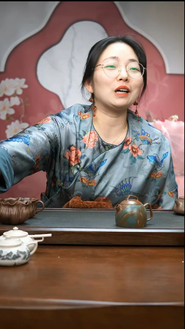 【闪购商品】紫砂茶壶柴烧金鱼几何秦权壶