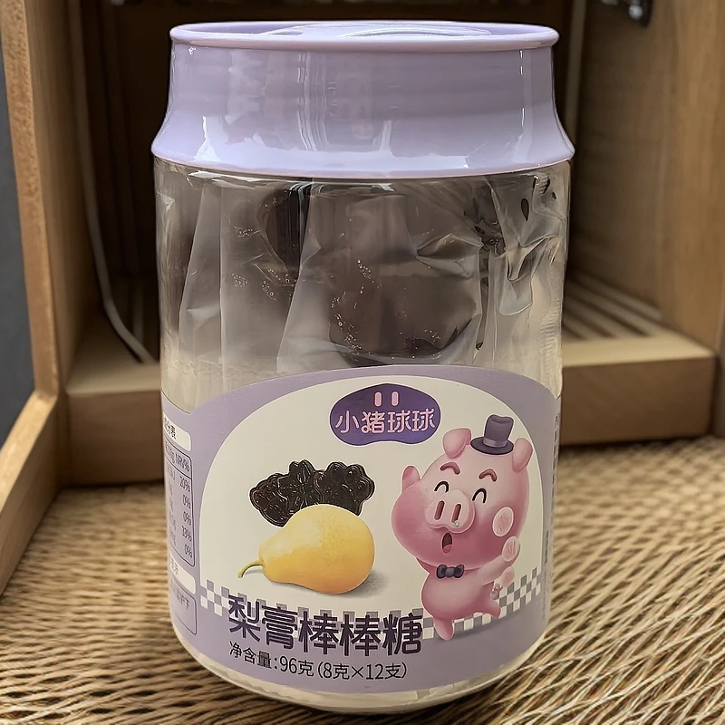 【大桶装超值】小猪球球秋梨膏棒棒糖硬糖独立包装无添加