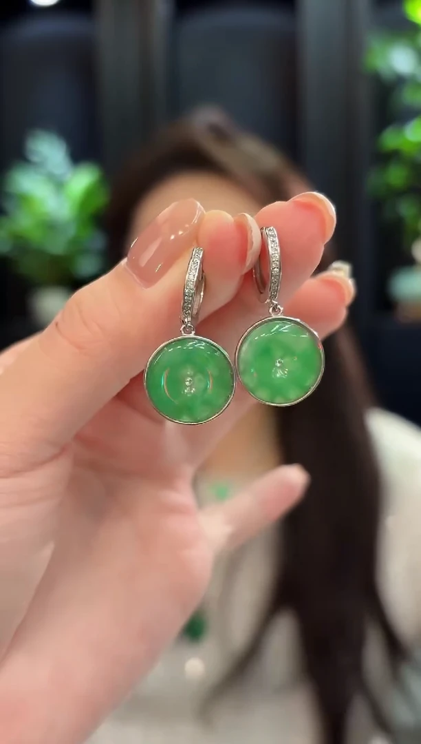 未镶嵌翡翠耳饰 缅甸A货/支持复检/一件