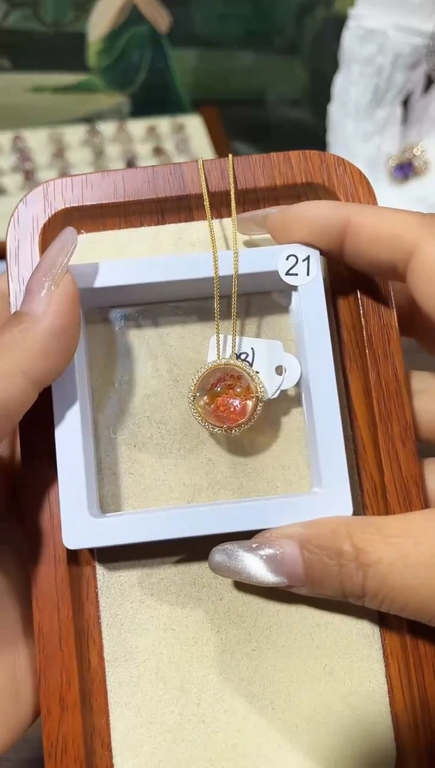 【闪购商品】水晶颈饰银S925镶嵌定制