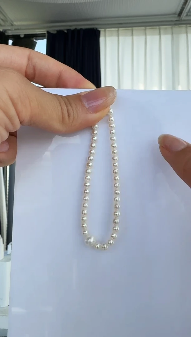 淡水珍珠手链未镶嵌S0096 3-4mm小米手链