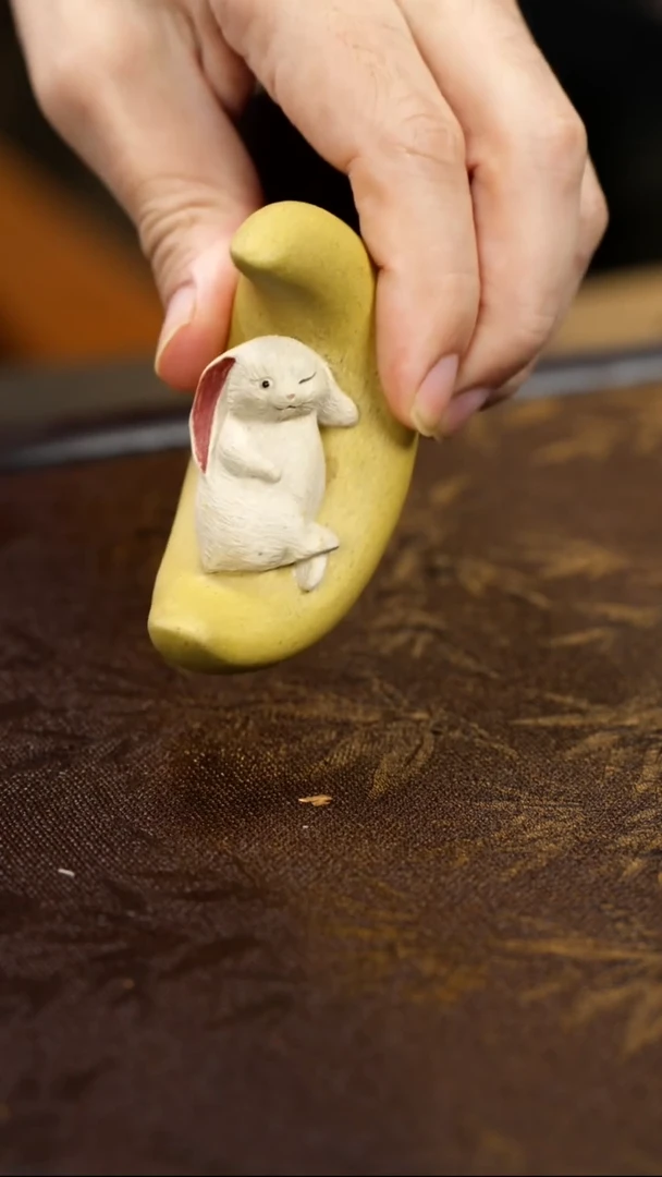 紫砂茶宠兔子。。。