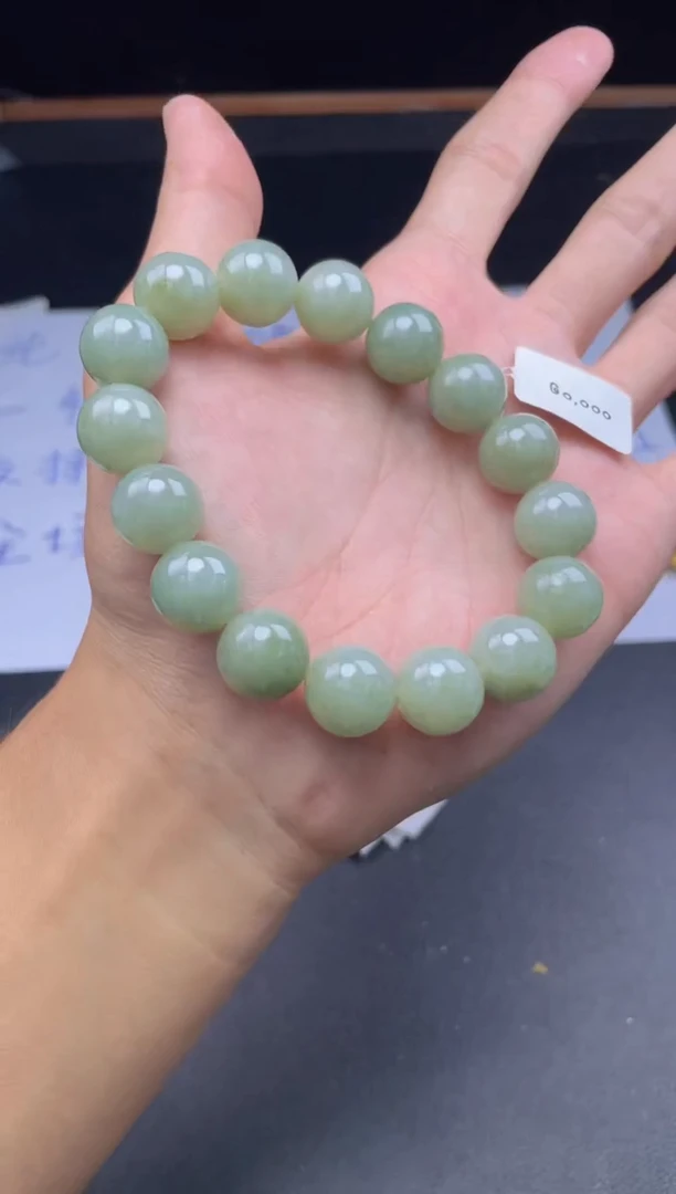 未镶嵌定制翡翠珠串13