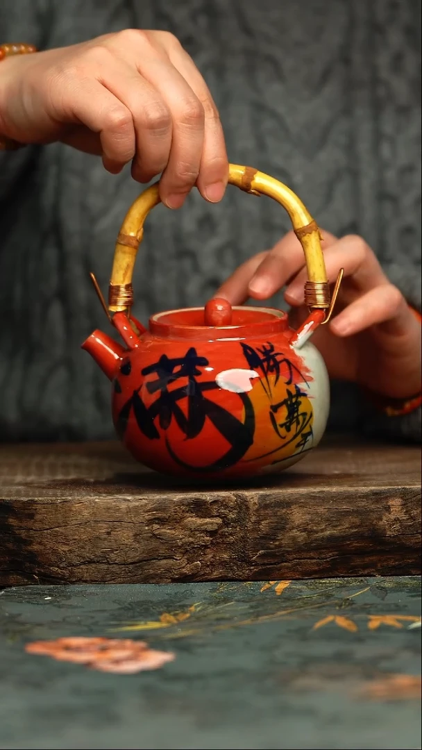 【闪购商品】杯釉下彩手工手绘同款陶器