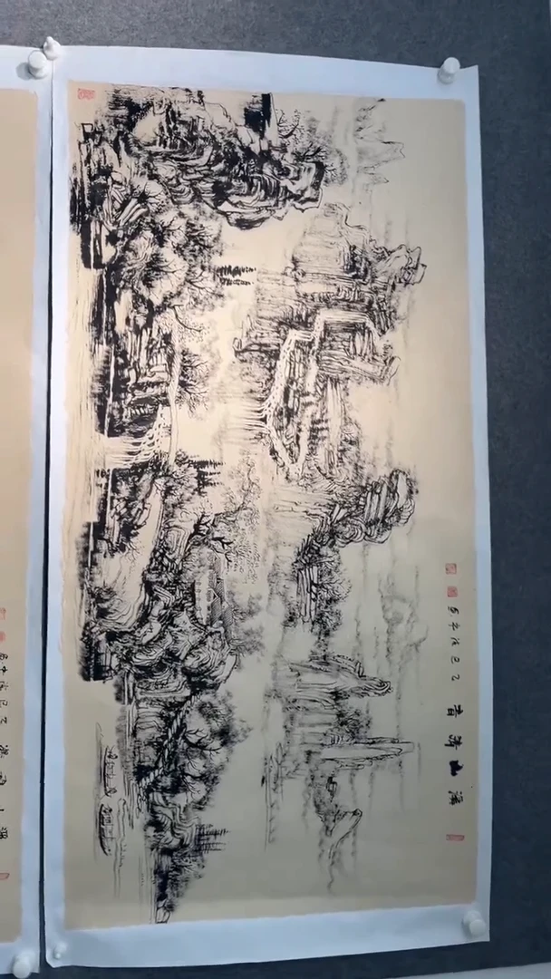 国画黄德中老师四尺