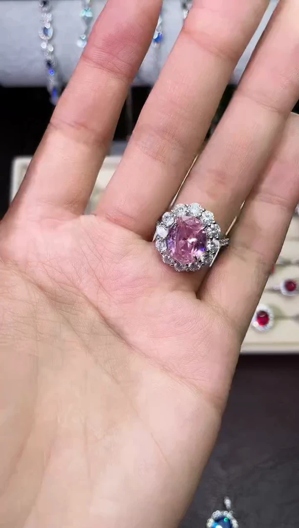 合金合成钻石粉宝戒指