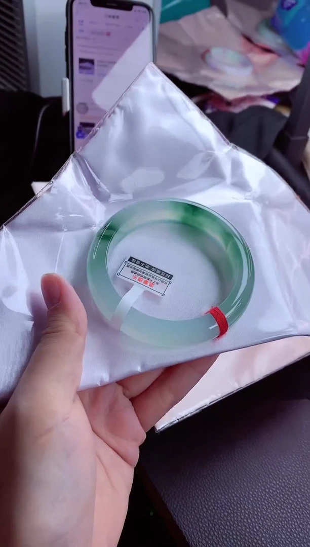 未镶嵌手镯翡翠57（48小时鉴赏期 ）
