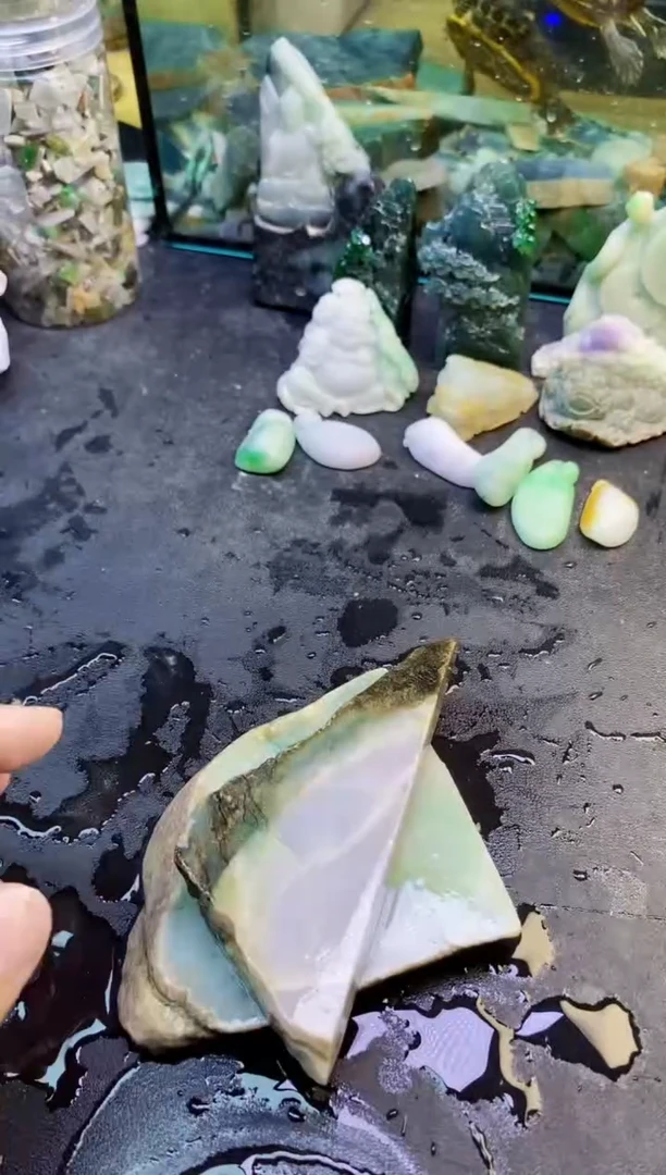 翡翠挂件未镶嵌零*天然翡翠035