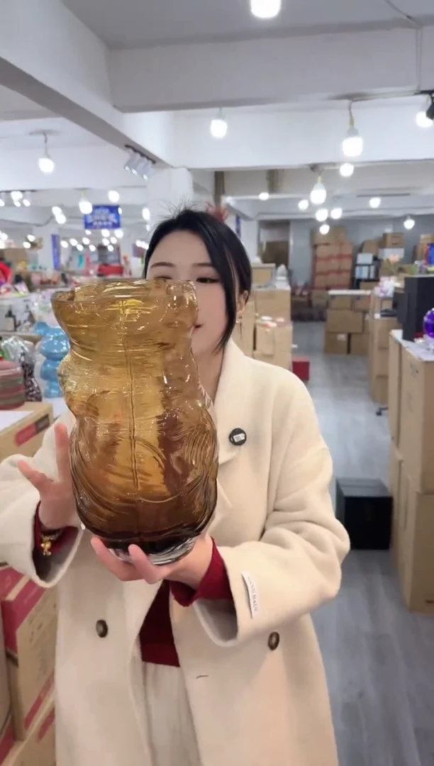 【闪购商品】琉璃瑞鸿花瓶花器早u-12