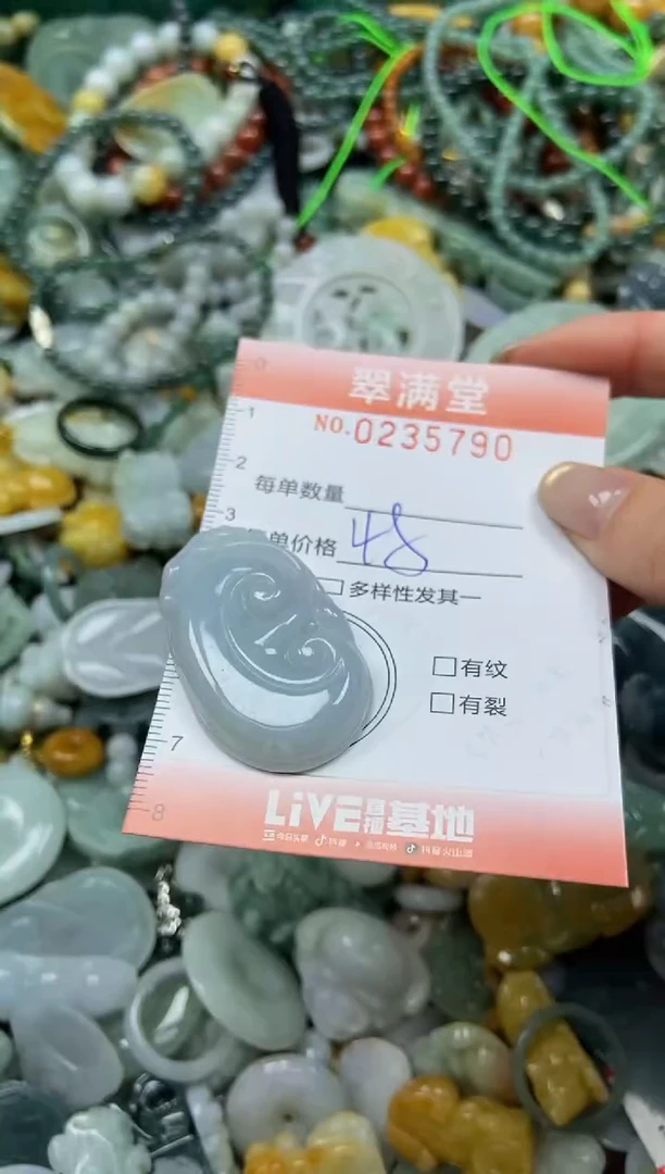 未镶嵌挂件翡翠闪购0235790