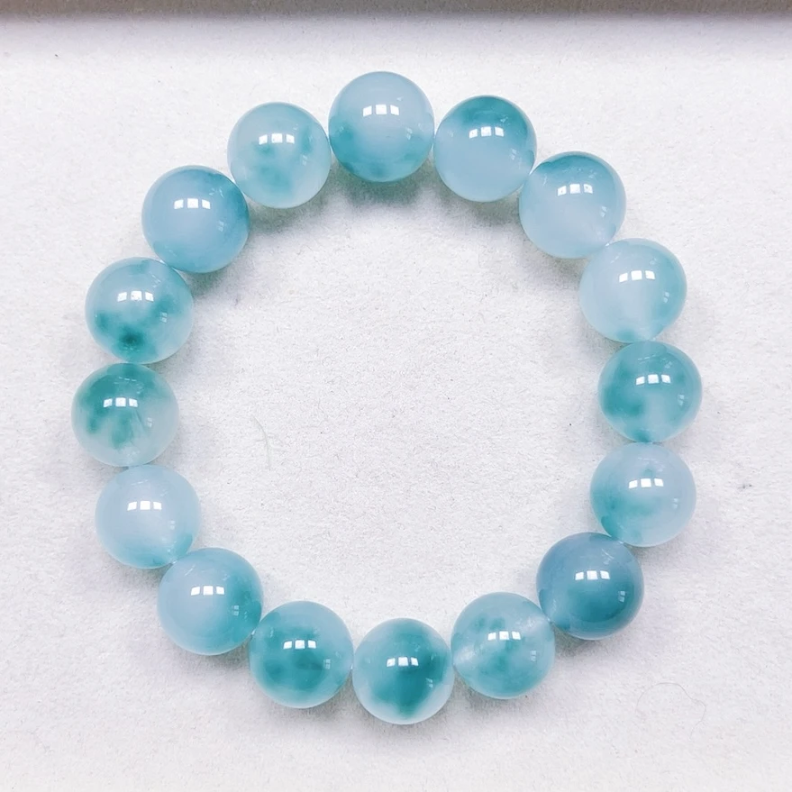 品质优选14mm蓝飘花手链手串