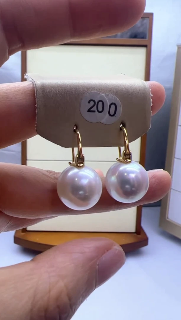 【闪购商品】淡水珍珠耳饰银S925镶嵌200
