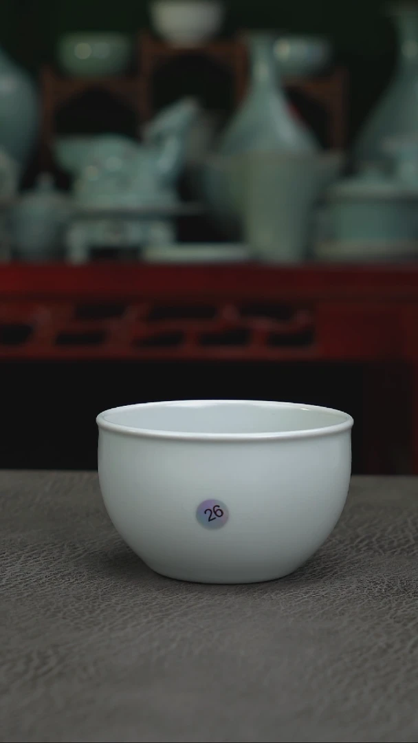26号月白无纹缸杯微瑕福利~帆