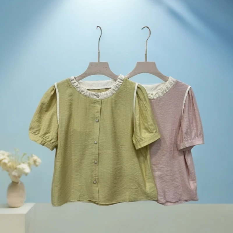 5521法式衬衫女款时尚百搭简约显瘦衬衫