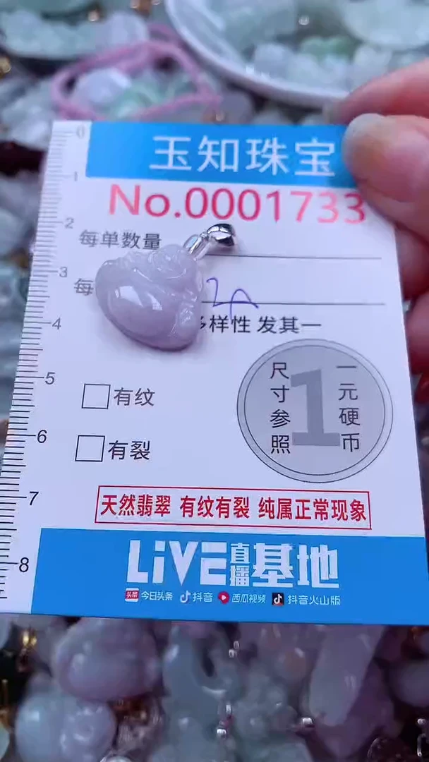 吊坠(不含链)未镶嵌翡翠1733