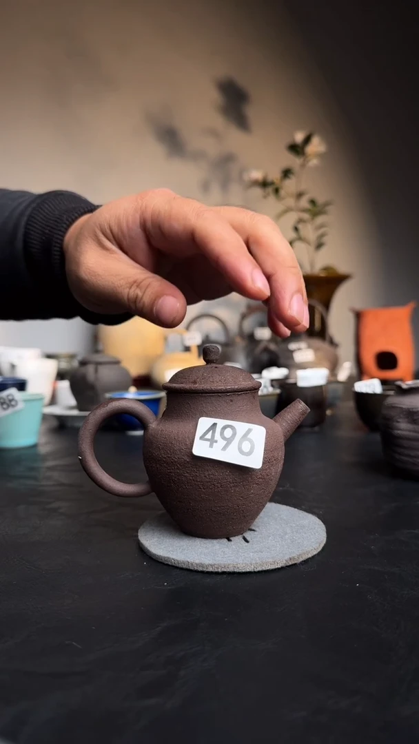 婺州龙窑烧制技艺全手工壶（496