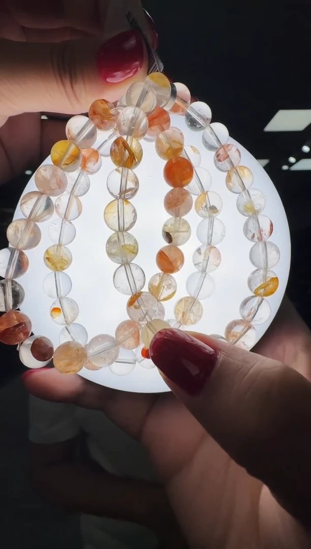 水晶手链未镶嵌XL956 约8mm多样式发一件