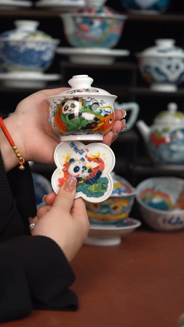 昨明布袋盖碗+杯垫（宠粉福利）