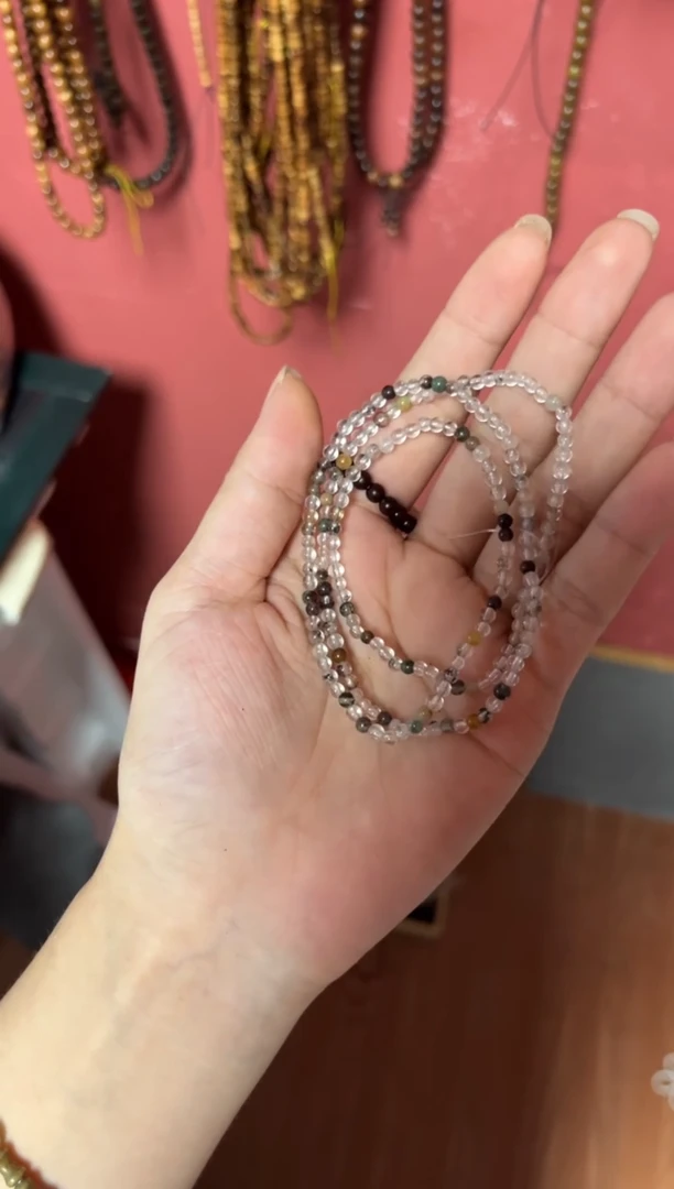 非洲檀香无事牌054四季幽灵小米珠三圈款