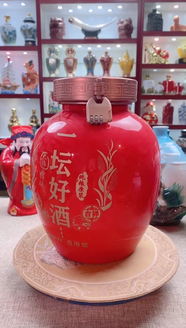 【闪购商品】摆件景德镇垚晶陶瓷一坛好酒