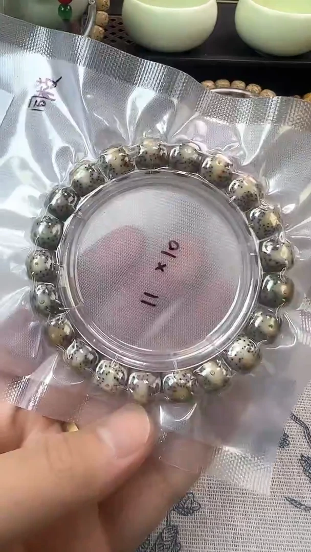 手串星月菩提32石玉料糯冰单圈11×10高透精工福利
