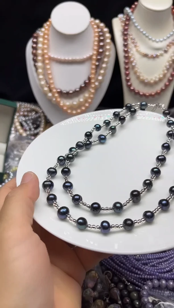 淡水珍珠未镶嵌颈饰多人