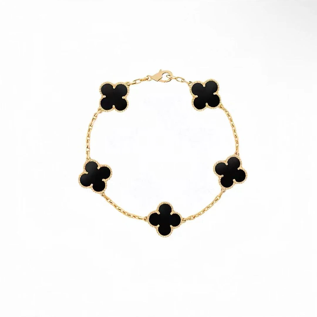 【直播间专属福利】18K金黑色五花手链 RZ