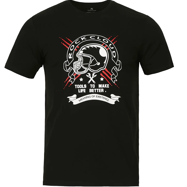 春夏休闲印花短袖T恤常规夏季印花上衣男款标准运动服050