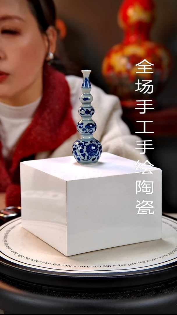 摆件陶景德镇手绘陶瓷13