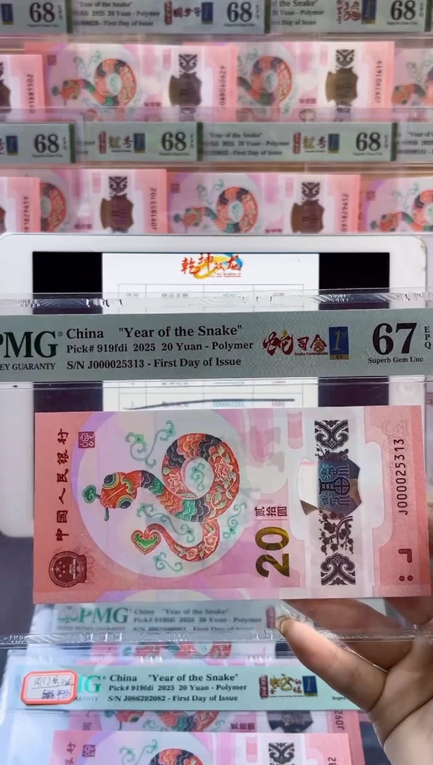 【闪购商品】塑料蛇司令首日标 PMG67分尾313