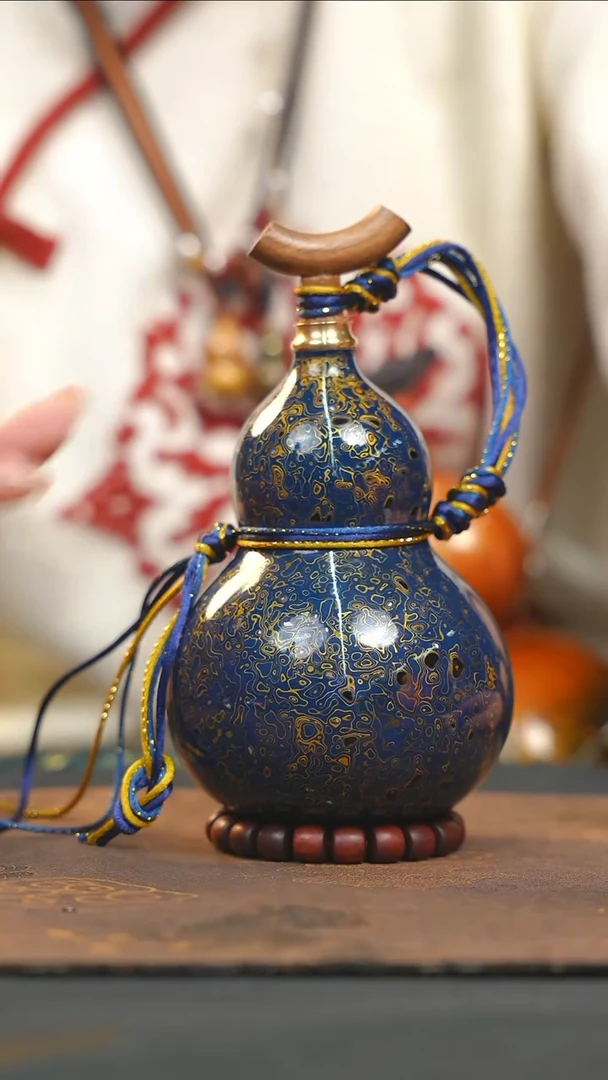 【闪购商品】WE254漆艺酒葫芦不包手串及旋转底座