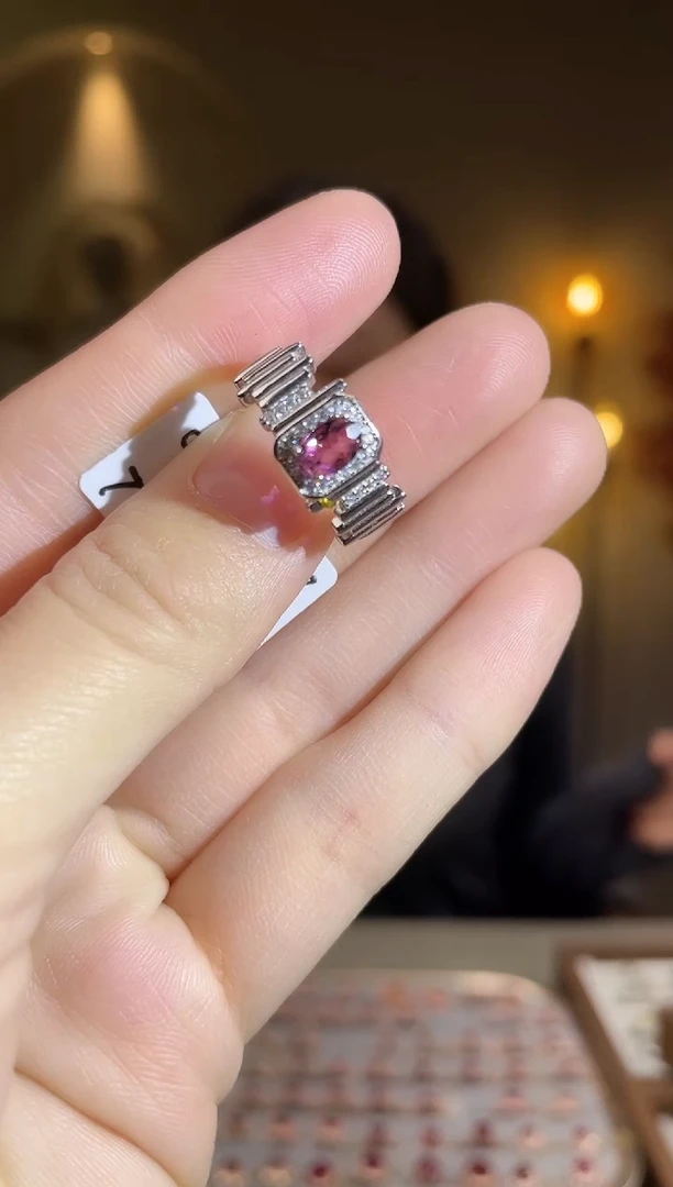 银S925镶嵌手饰碧玺手饰