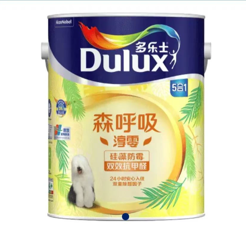 多乐士森呼吸淳零无添加双效抗甲醛硅藻防霉5合1墙面漆5L