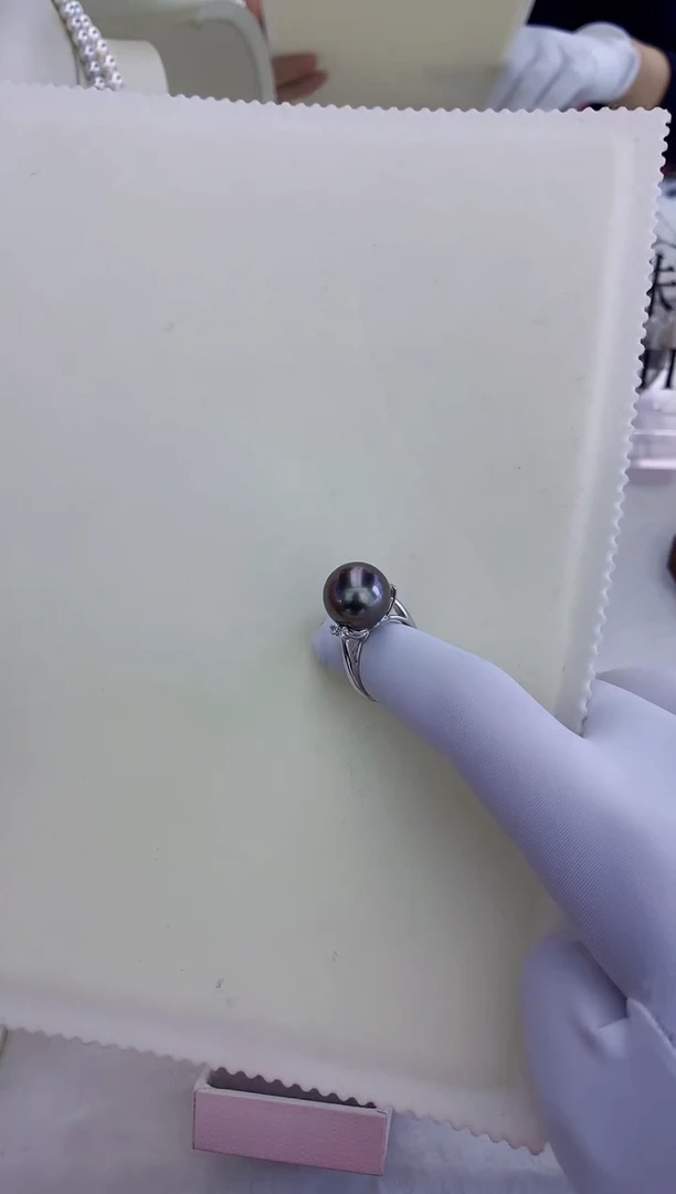 未镶嵌饰品海水珍珠13-14大溪地设计款戒指