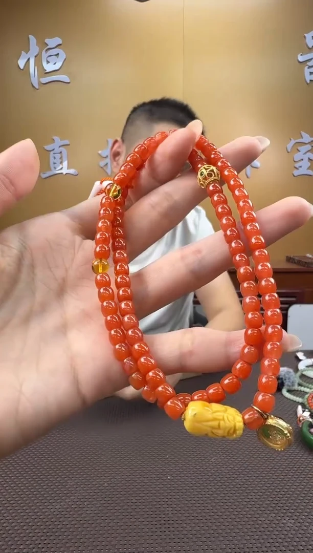 未镶嵌颈饰玛瑙/玉髓手串5-6mm